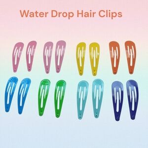 Water Drop Hair Clips